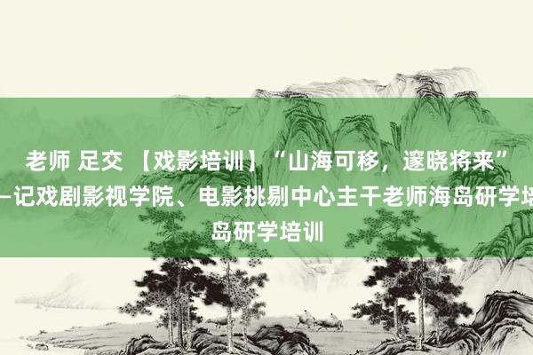 老师 足交 【戏影培训】“山海可移，邃晓将来”  ——记戏剧影视学院、电影挑剔中心主干老师海岛研学培训